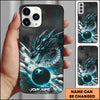Maxcorners Bowling Dragon Strike Ball Multicolor Personalized Name 3D Phone Case