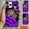 Maxcorners Strike Grunge Dartboard Modern Sport Personalized Name 3D Phone Case