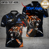 Maxcorners Billiards 8 Ball Tiger King Customized Name, Team Name 3D Shirt (6 Colors)