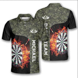 Maxcorners Dart Personalized Name Camou 3D Shirt