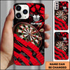 Maxcorners Strike Grunge Dartboard Modern Sport Personalized Name 3D Phone Case