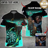 Maxcorners Darts Flaming Dartboard Multicolor Customized Name, Team Name And Photo 3D Shirt