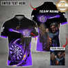 Maxcorners Darts Flaming Dartboard Multicolor Customized Name, Team Name And Photo 3D Shirt