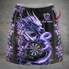 Maxcorners Darts Golden Dragon Smoke Personalized 3D Skirts With Shorts