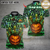 Maxcorners Bowling Halloween Pumpkin Zombie Pins Multicolor Customized Name, Team Name 3D Shirts