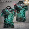 Maxcorners Darts Fire Thunder Lightning Eagle Multicolor Customized Name, Team Name 3D Shirt