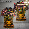 Maxcorners Bowling Halloween Pumpkin Zombie Pins Multicolor Customized Name, Team Name 3D Shirts