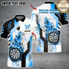 Maxcorners Darts Flame Dartboard Multicolor Customized Name, Team Name 3D Shirts