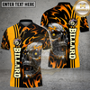 Maxcorners Billiards Skull Fire Multicolor Customized Name, Team Name 3D Shirt