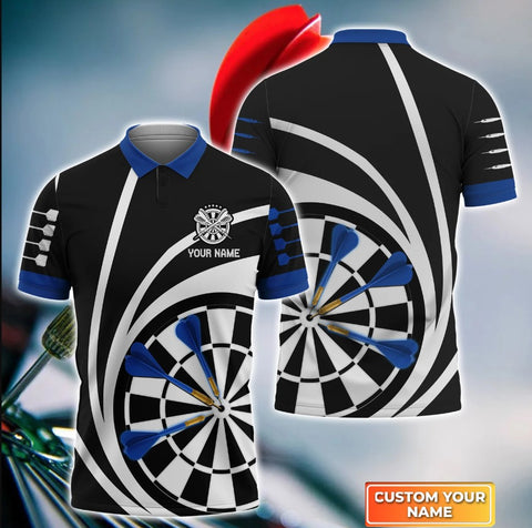 Maxcorners Dart Personalized Name Whirly Darts 3D Shirt