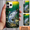 Maxcorners Underwater Sunbeam Nature Personalized Name Phone Case (13 Fish Species)
