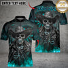 Maxcorners Darts Cowboy Skeleton Gunslinger Multicolor Customized Name, Team Name 3D Shirts