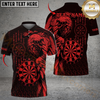 Maxcorners Darts Viking Raven Multicolor Customized Name, Team Name 3D Shirts