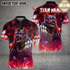 Maxcorners Bowling Hiphop Pitbull Multicolor Customized Name, Team Name 3D Shirt