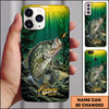 Maxcorners Underwater Sunbeam Nature Personalized Name Phone Case (13 Fish Species)