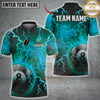 Maxcorners Billiard Fire Lightning 8 Ball Multicolor Customized Name, Team Name 3D Shirts