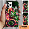 Maxcorners Bowling Cosmic Dragon Ball Multicolor Personalized Name 3D Phone Case