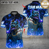 Maxcorners Bowling Hiphop Pitbull Multicolor Customized Name, Team Name 3D Shirt