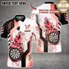 Maxcorners Darts Flame Dartboard Multicolor Customized Name, Team Name 3D Shirts