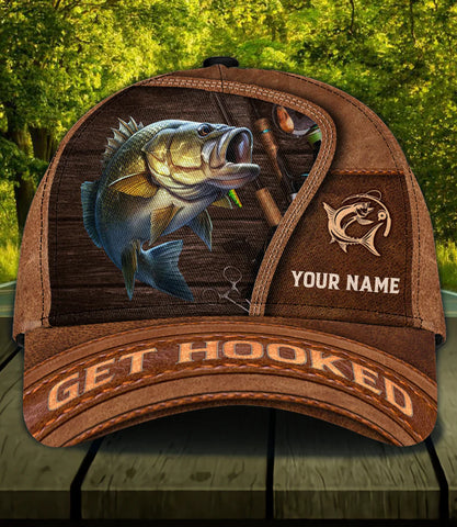 Maxcorners Fishing Personalized Classic 3D Cap