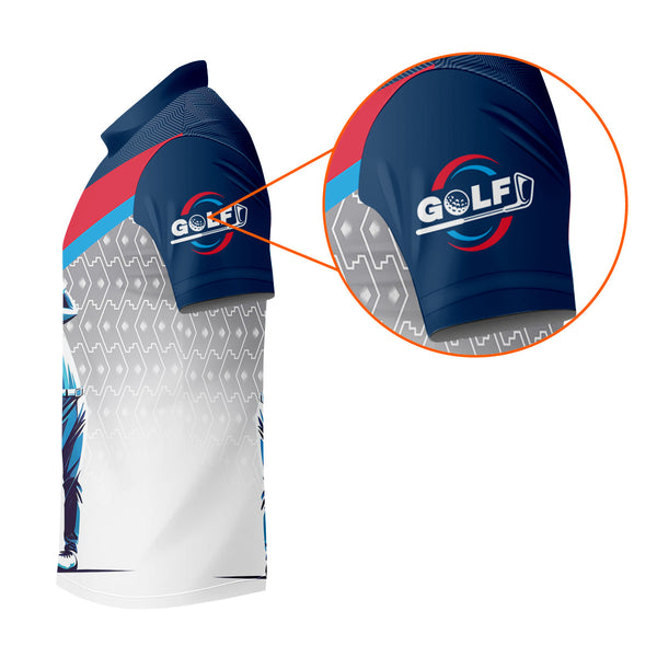 Maxcorners Swing Master Men's Golf Polo Shirt, Golfers Gift, Mens Golf Gift