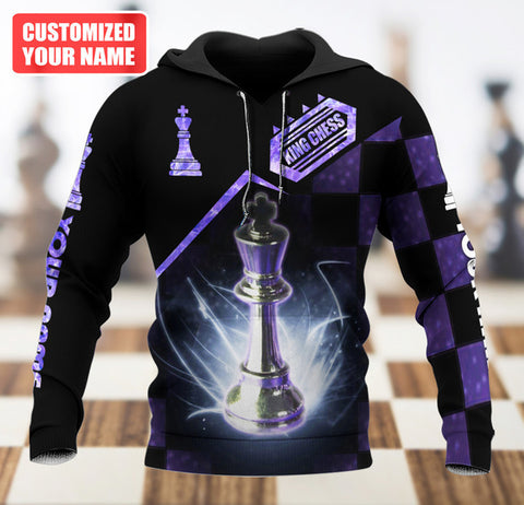 Maxcorners Queen's Gambit Signature Chess Customized Name 3D Shirt
