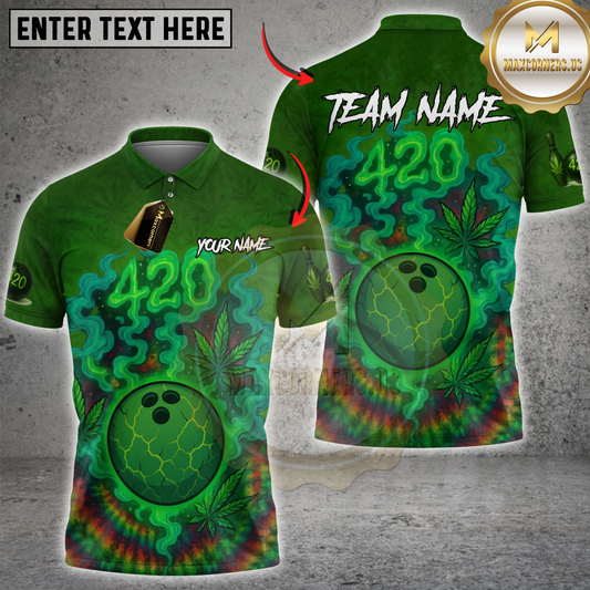 Maxcorners Bowling 420 CNB Personalized Name 3D Unisex Shirt