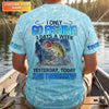 Maxcorners Personalized Fishing Shirt, Custom Name Fishing T-Shirt, I Only Go Fishing 3 Days a Week Fisherman Gift Fishing Shirt for Men, Go Fishing 3 Days a Week, Fishing Gifts For Men