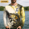 Maxcorners Bass Fishing Shirt, SPF Shirt For Men, Custom Fishing Shirt, Gift For Fisherman, Mens Casual Shirts