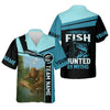 Maxcorners Hooked On Fish, Largemouth Bass Fishing, Funny Fishing Shirt, UV Protection Clothing, Mens Casual Shirts