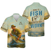 Maxcorners Born To Fish Forced To Work SPF Shirt For Men, Funny Fishing Shirt, Gift For Fisherman