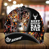 Maxcorners Best Buckin' Dad Ever Deer Hunting Camo Pattern 3D Multicolor Personalized Cap