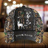 Maxcorners American Flag Bow Deer Hunting Pattern 3D Multicolor Personalized Cap