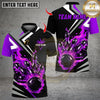 Maxcorners Bowling Flaming Multicolor Customized Name, Team Name 3D Shirts