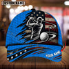 Maxcorners Golf American Flag Golfer Swing Personalized Name 3D Cap
