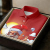 Maxcorners Women's Funny Santa Surfing Golf Shirt, Christmas Golf Shirt, Women’s Golf Apparel LM1507