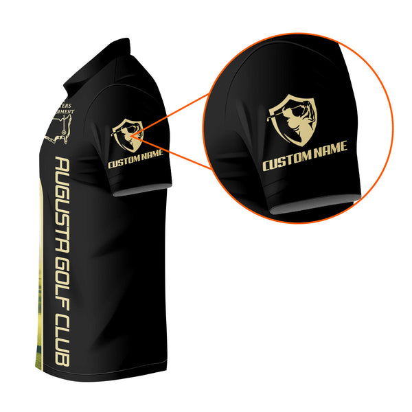 Maxcorners Augusta Golf Club Custom Men's Golf Polo Shirt, Gift For Golfers