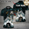 Maxcorners Bowling Angry Ball vs Screaming Pins Multicolor Customized Name, Team Name 3D Shirts