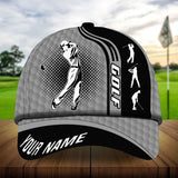 Maxcorners Golf Super Cool Golf Man Playing Personalized Name All Over Printed Cap