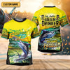 Maxcorners Just Another Beer Drinker With A Fishing Problem Men's Fishing Shirt, UPF Fishing Shirt, Fishing Gifts For Men