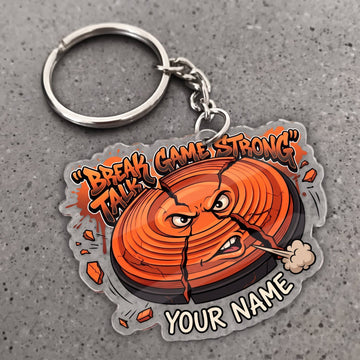 Maxcorners Clay Shooting Break Em Game Strong Clay Target Customized Name 3D Keychain And Ornament