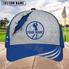 Maxcorners Golf Claw Scratch Circle Logo Personalized Name 3D Cap (6 Colors)