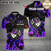 Maxcorners Flaming Angry Billiards Multicolor Customized Name, Team Name 3D Shirt