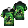 Maxcorners Bassquatch Green Neon Bigfoot Fishing Shirt, SPF Shirt For Men, Gift For Fisherman, Bass Fishing