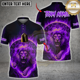 Maxcorners Darts Fire Lion Multicolor Customized Name, Team Name 3D Shirts