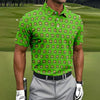 Maxcorners Green St Patrick's Day Funny Adult Shamrock Golf Shirt, Polo Shirts For Men, Golf Shirts For Men