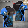 Maxcorners  Flaming King Bowling Multicolor Customized Name, Team Name 3D Shirts