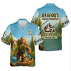 Maxcorners Bigfoot Legendary Adventures Await Bass Fishing Shirt, Funny Fishing Shirt, Presents For Fishermen