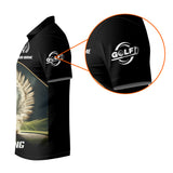 Maxcorners Custom Elite Golfer Golf Polo Shirt, Gift For Golfers, Mens Golf Gift