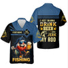 Maxcorners I Just Wanna Drink Beer And Jerk My Rod SPF Shirts, Fishing Shirts For Men, Funny Fisherman Gift